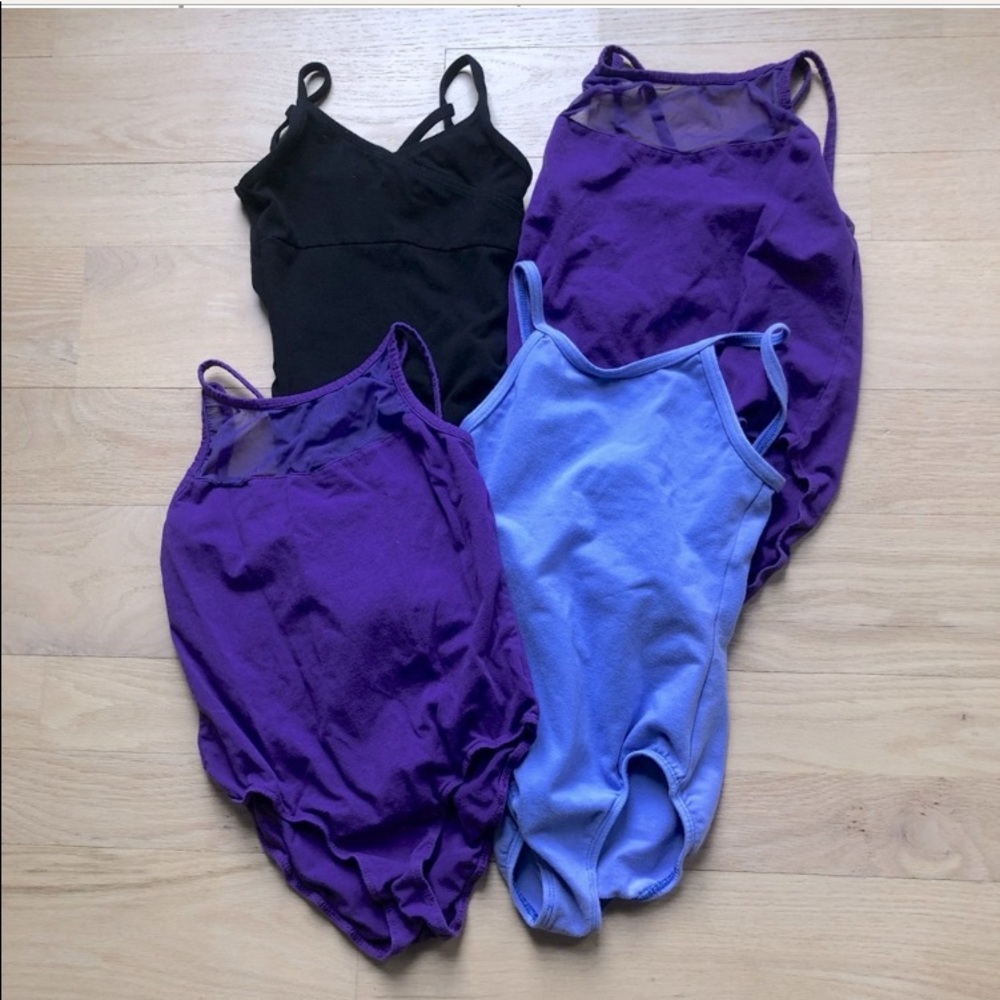 Dance / Gymnastics Bundle of 4 Leotards
